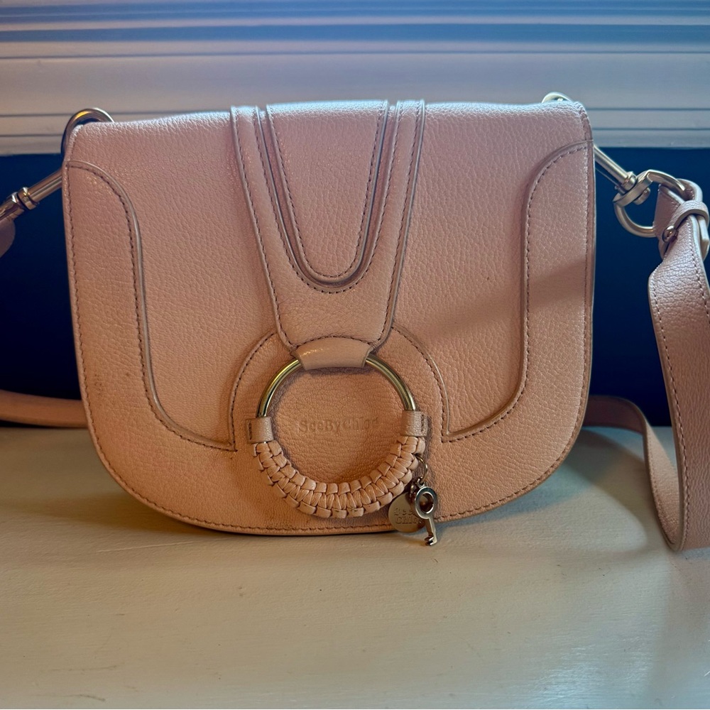 See By Chloe Hana Pink Leather Crossbody Bag